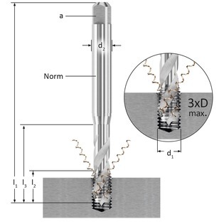 664s/764s tarauds soft revêtus dlc pour aluminium